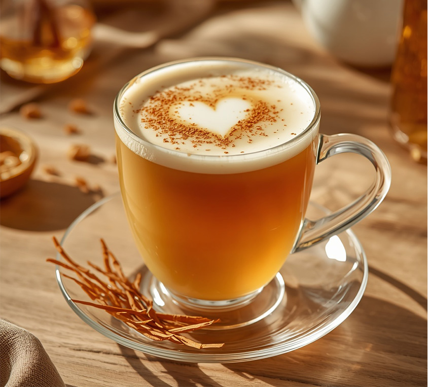 Przepis na Golden Milk Oolong Latte – kremowa herbata oolong z wanilią